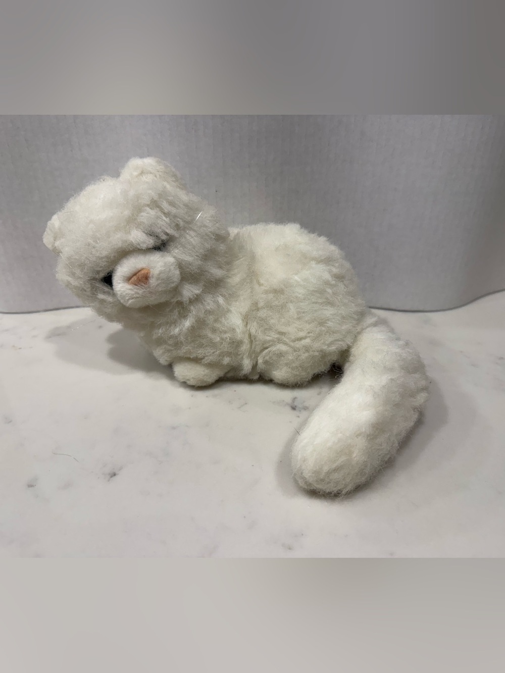 Vintage Russ Berrie "Nikki" White Persian Cat Plush